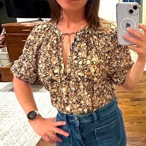 Ulla Johnson  Brown Patterned Women's Top